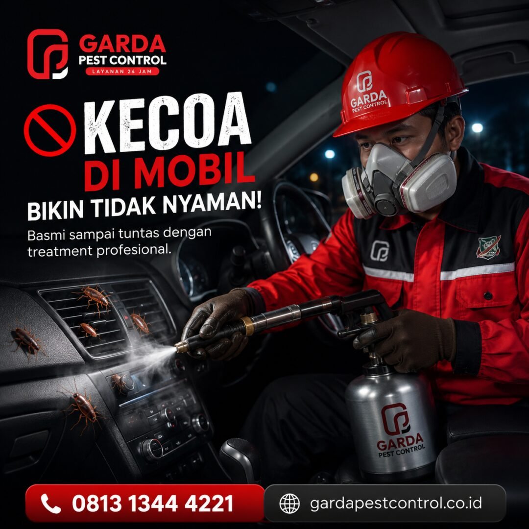 Jasa Pembasmi Kecoa di Cikarang Spesialis Kecoa Kecil di Mobil