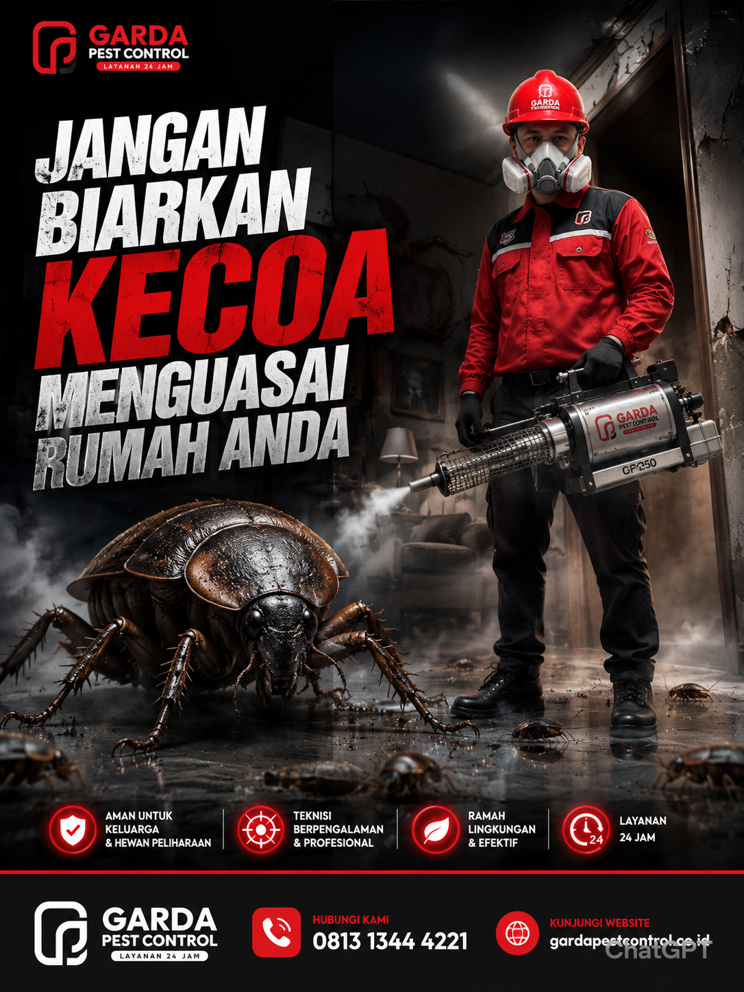 Jasa Pembasmi Kecoa di Tambun Bekasi Cepat Berkualitas