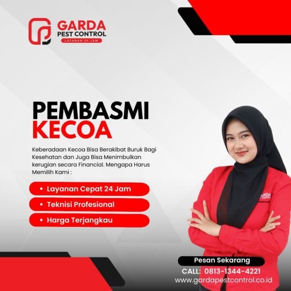 Jasa Pembasmi Kecoa di Gedongtengen Murah Bergaransi