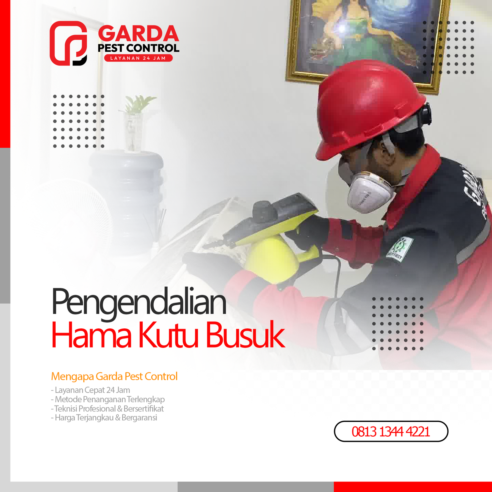 Jasa Pembasmi Kutu Kasur di Purwokerto Plus Tangani Kecoa