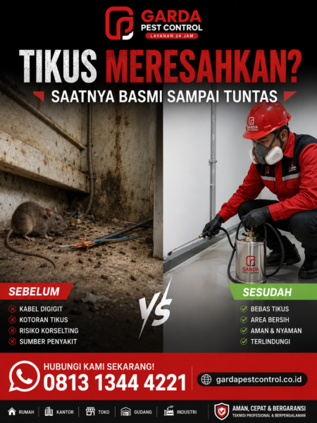 Jasa Pembasmi Tikus di Jogja Teknisi Profesional