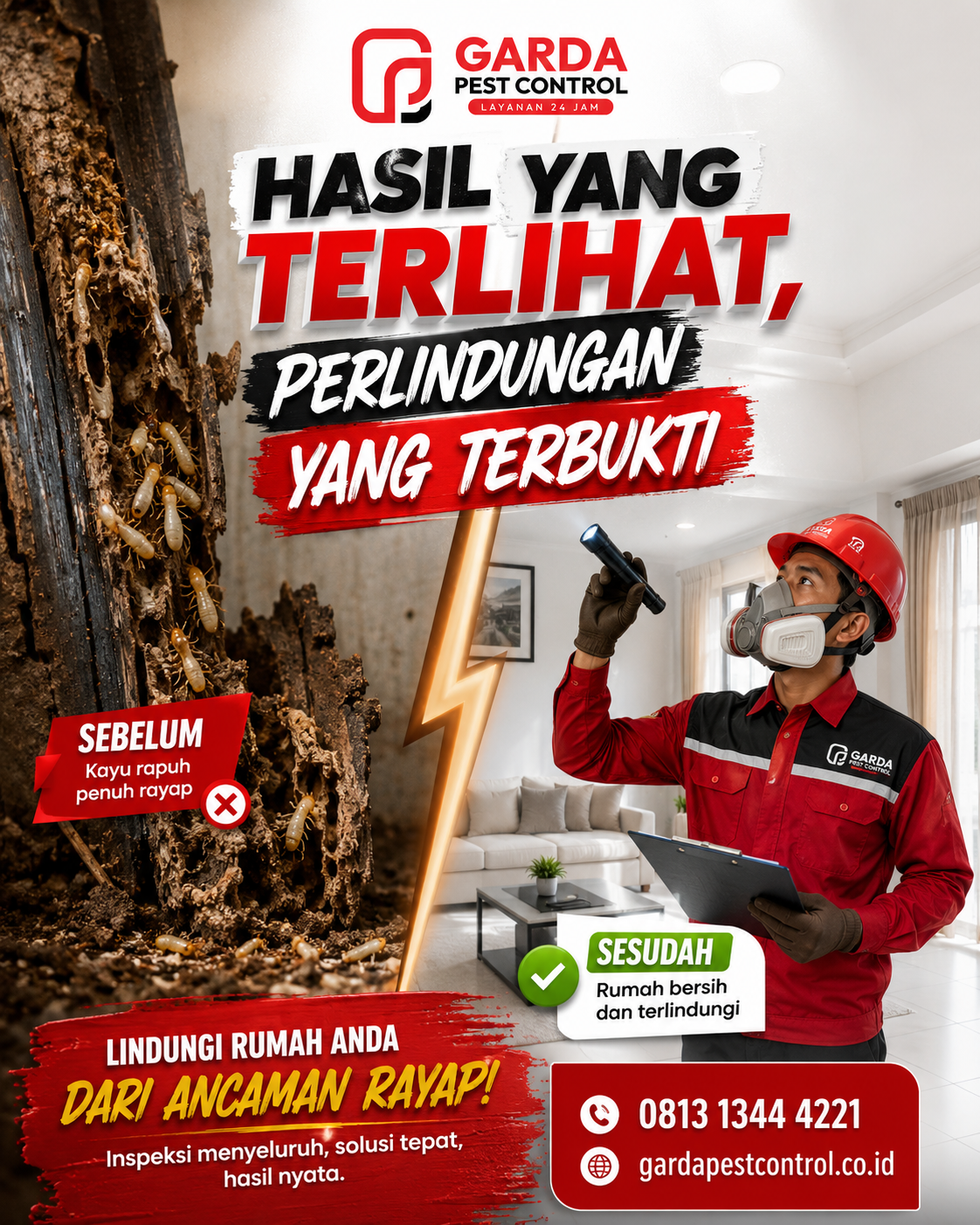 Jasa Anti Rayap Bekasi Kota