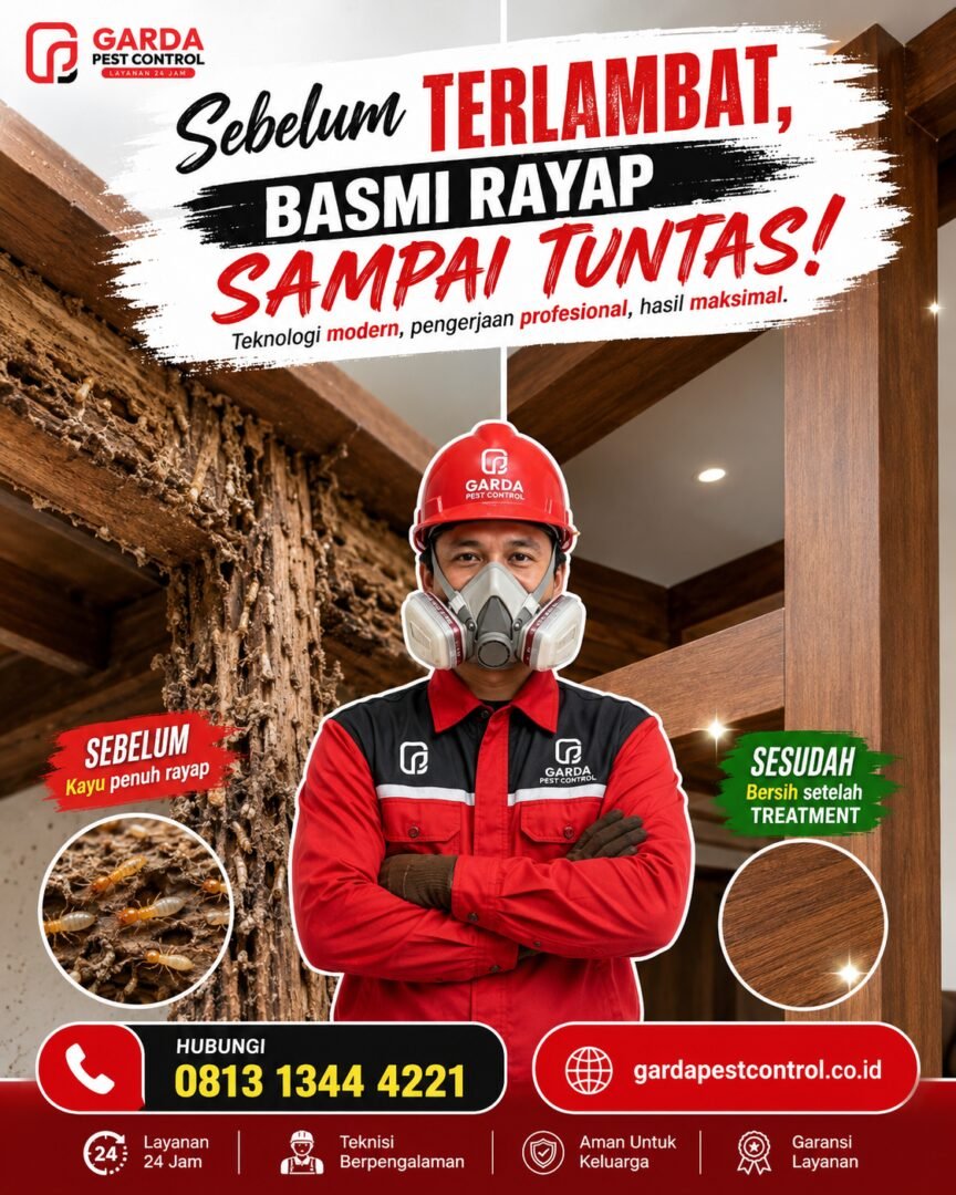 Kontraktor Anti Rayap Bekasi: Solusi Profesional dari Garda Pest Control untuk Properti Anda