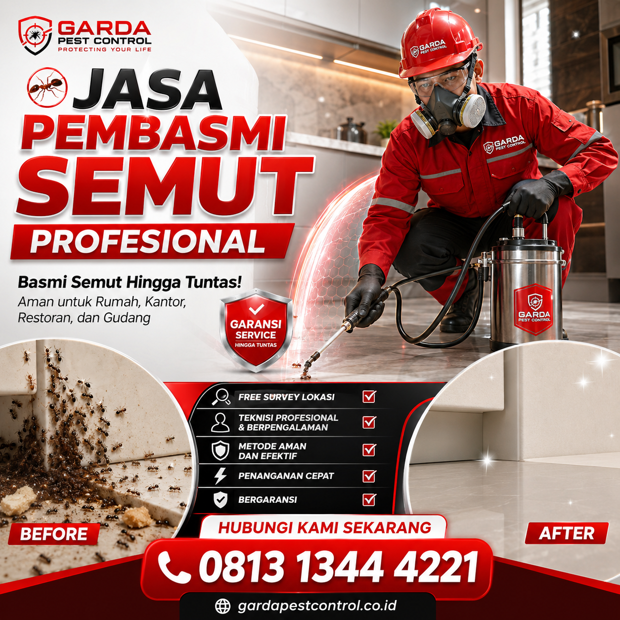 Jasa Pembasmi Semut di Solo: Garda Pest Control untuk Rumah Bebas Serangga Pengganggu