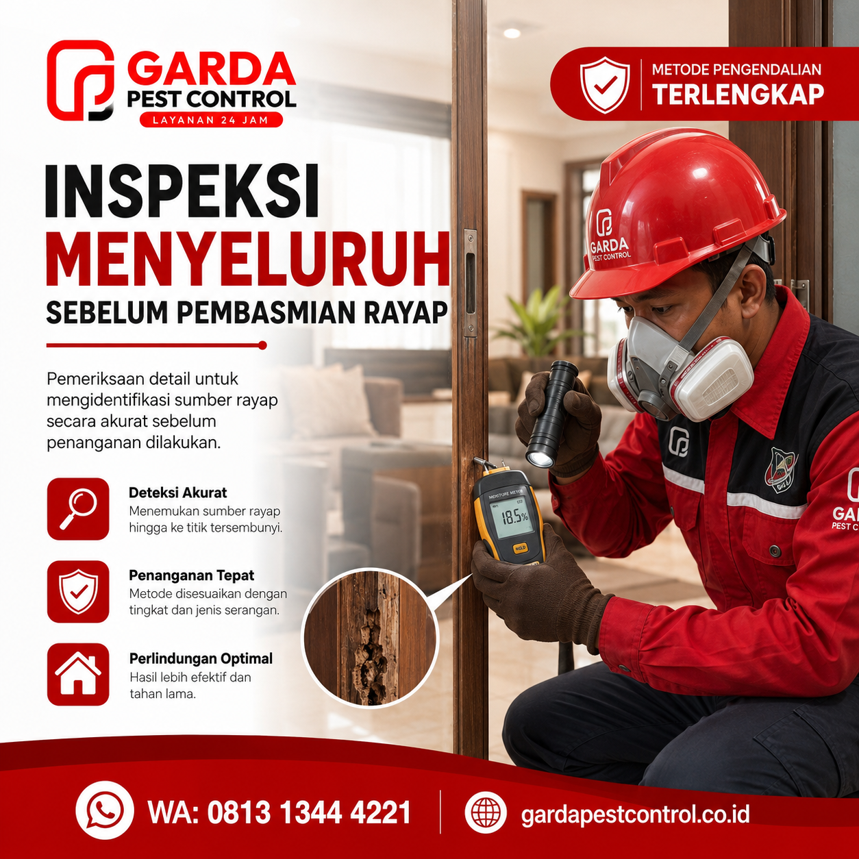 Biaya Jasa Anti Rayap di Bandung per meter dan Perkiraan Tarif Terbaru