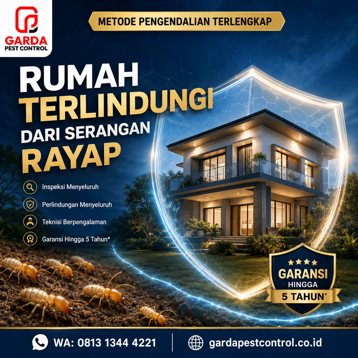 Jasa Basmi Rayap Bandung Terpercaya dan Bergaransi Resmi