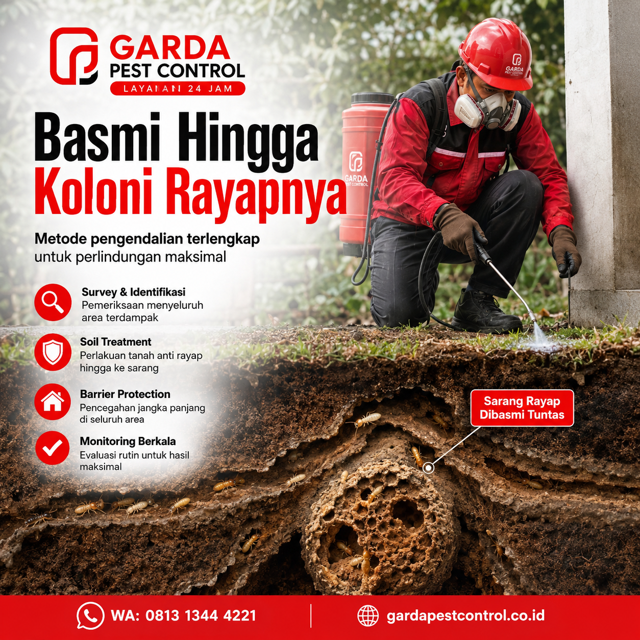 Biaya Jasa Basmi Rayap Per Meter di Bandung dan Panduan Perhitungannya