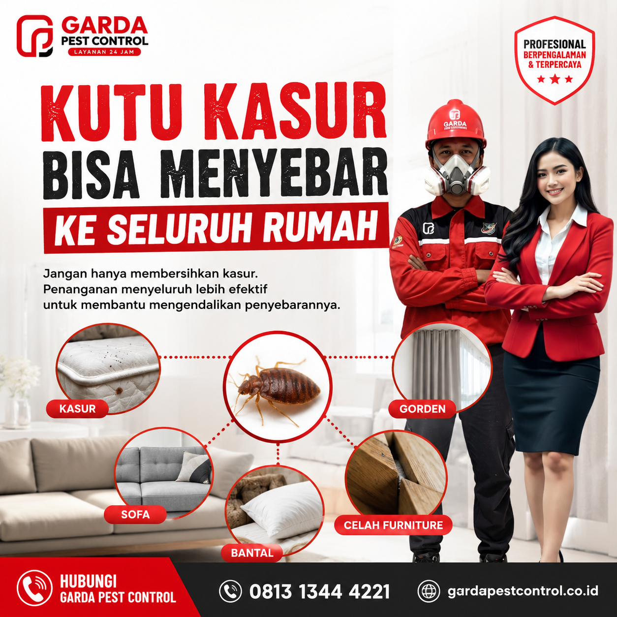Jasa Pembasmi Kutu Kasur untuk Hotel dan Kost Bandung Bergaransi Resmi