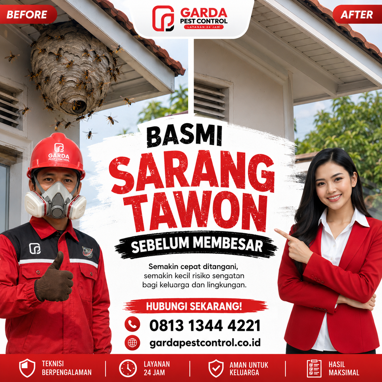 Jasa Pembasmi Tawon di Solo