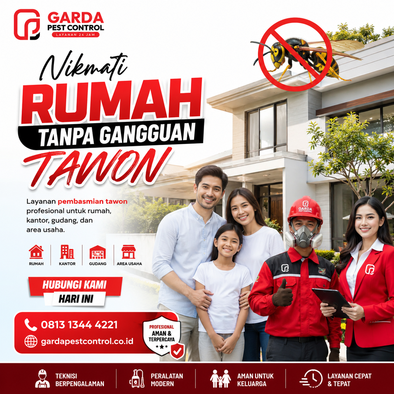 Jasa Pembasmi Sarang Tawon Area Jayapura