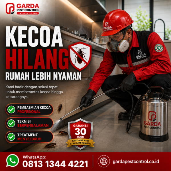Jasa Pembasmi Kecoa Bandung Terpercaya dan Profesional