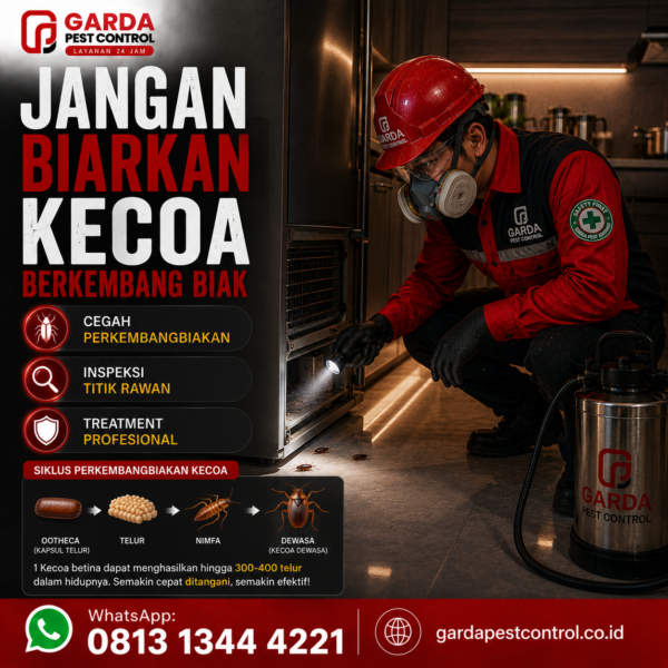 Jasa Pembasmi Kecoa Area Cikarang Bekasi