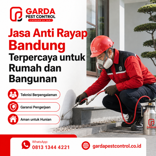 Harga Jasa Anti Rayap Bandung Per Meter Terbaru dan Biaya Lengkapnya