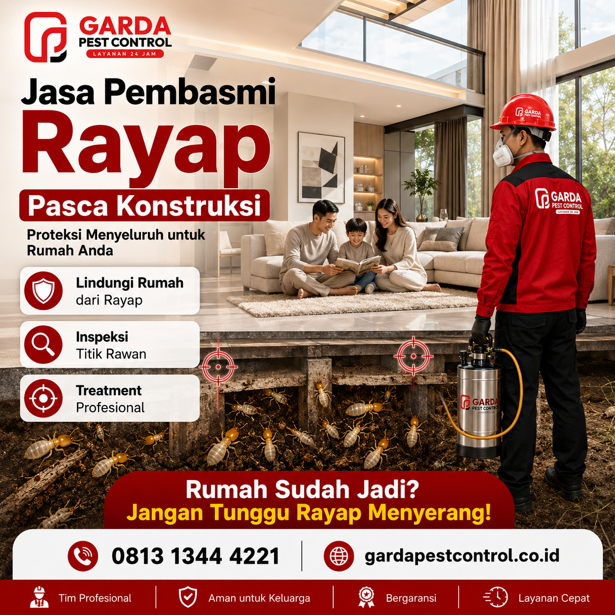 Jasa Pengendalian Rayap Bandung – Solusi Rayap Sampai Tuntas
