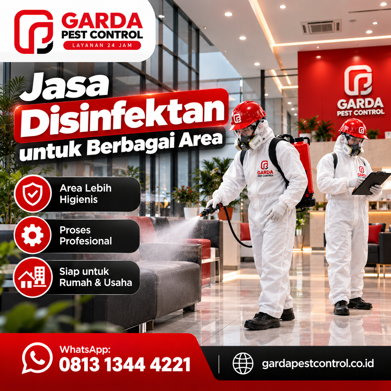 Layanan Disinfektan Kantor Darurat Same Day Service di Bandung Cepat dan Steril